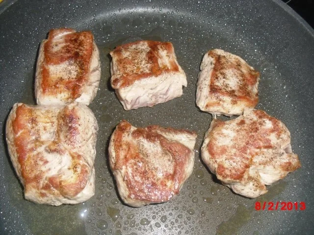 Schweinefilet-Taler mit Zucchini in Blätterteig-Tasche, - Rezept - Bild Nr. 5