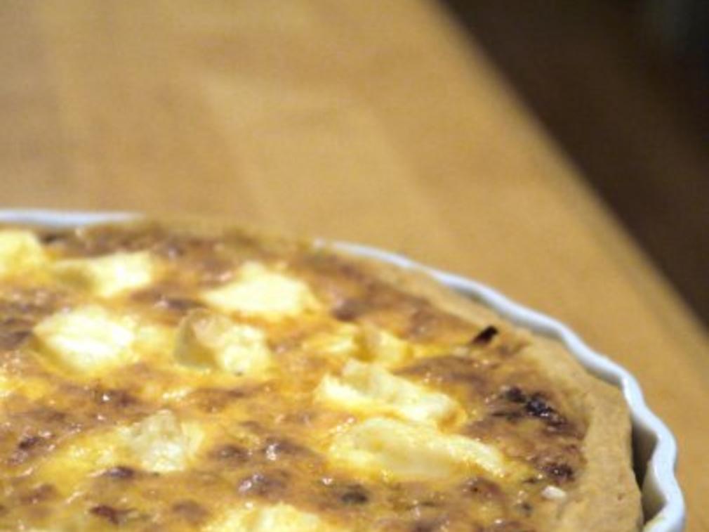 Spitzkohl-Ziegenkäse-Quiche - Rezept mit Bild - kochbar.de