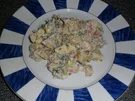 Kartoffelsalat mit Räucherlachs und Sour Cream - Rezept