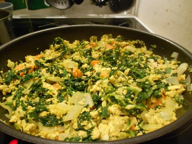Spinat-Tofu-Pfanne (vegan) - Rezept - Bild Nr. 6