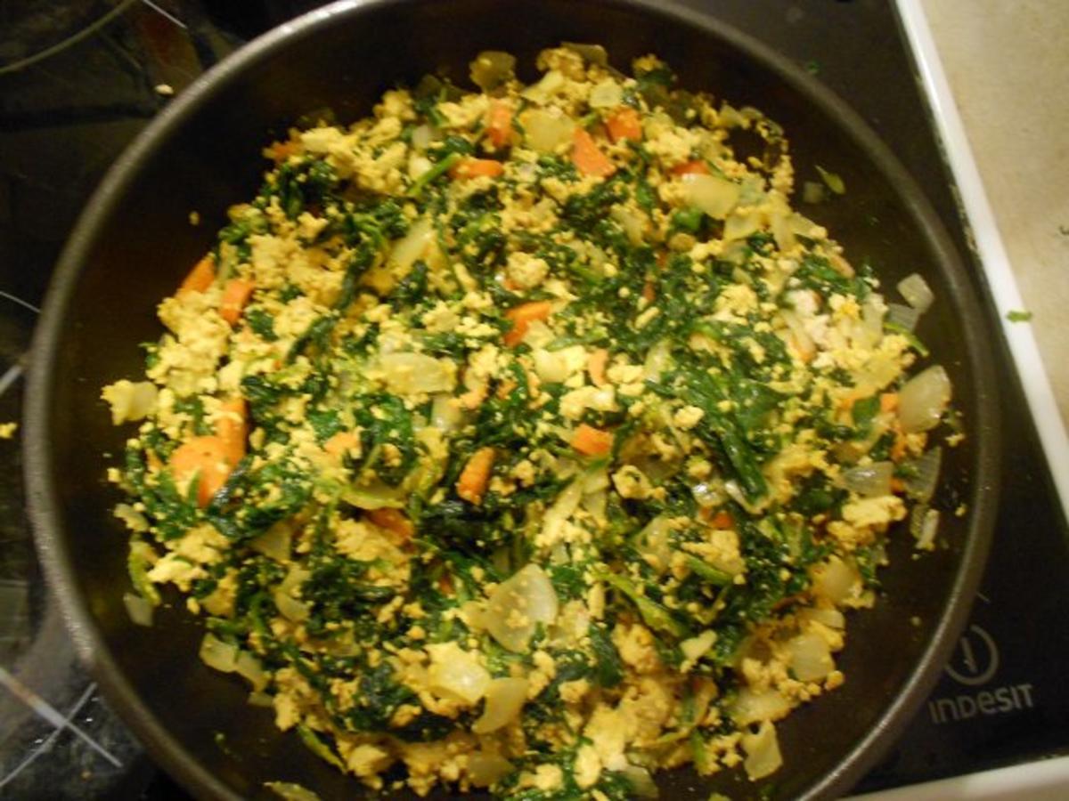 Spinat Tofu Pfanne Vegan Rezept Mit Bild Kochbar De