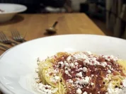 Spaghetti "Bloody tomato" - Rezept