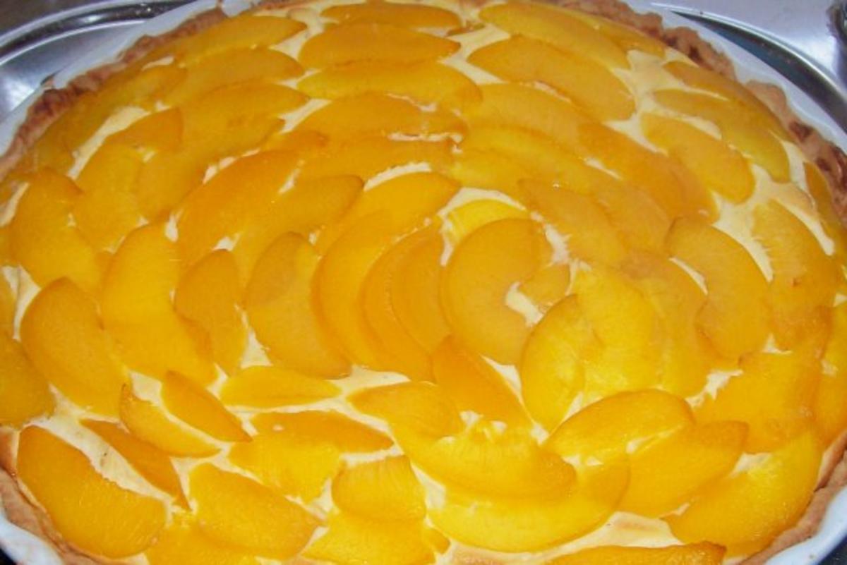 Torten/Kuchen: Pfirsich-Käse-Tarte mit Cassis-Guss - Rezept - Bild Nr. 12