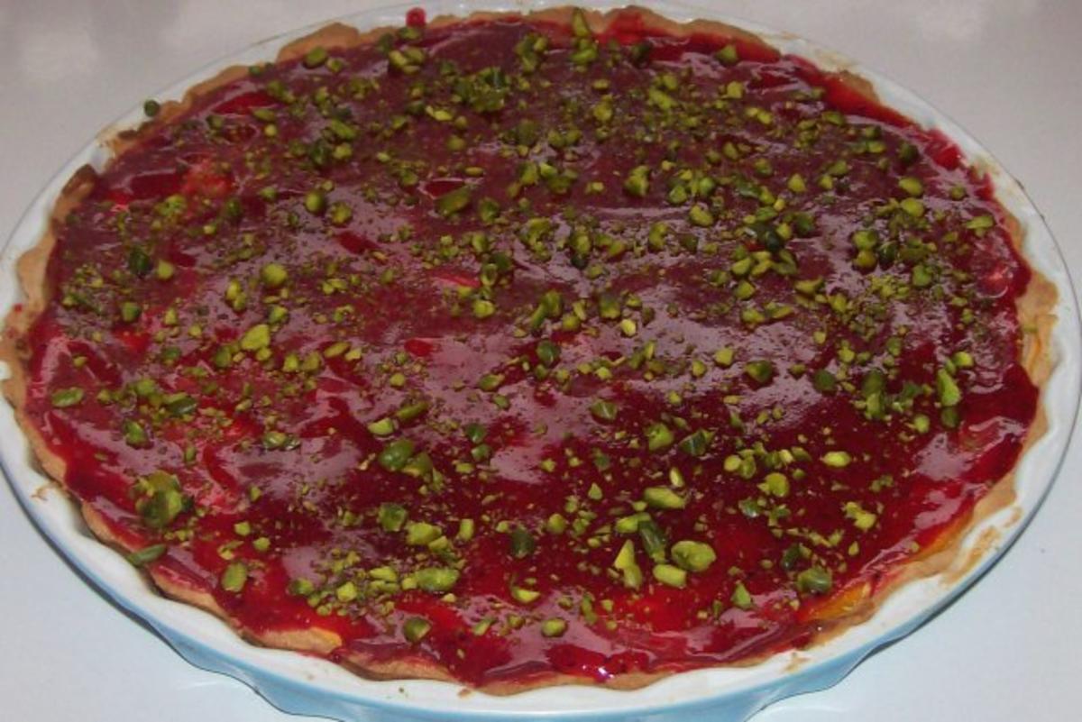 Torten/Kuchen: Pfirsich-Käse-Tarte mit Cassis-Guss - Rezept - Bild Nr. 16