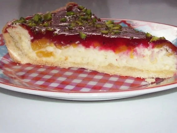 Torten/Kuchen: Pfirsich-Käse-Tarte mit Cassis-Guss - Rezept - Bild Nr. 18