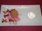Schokoladensoufflee mit Rhabarber und Sauerrahmeis - Rezept