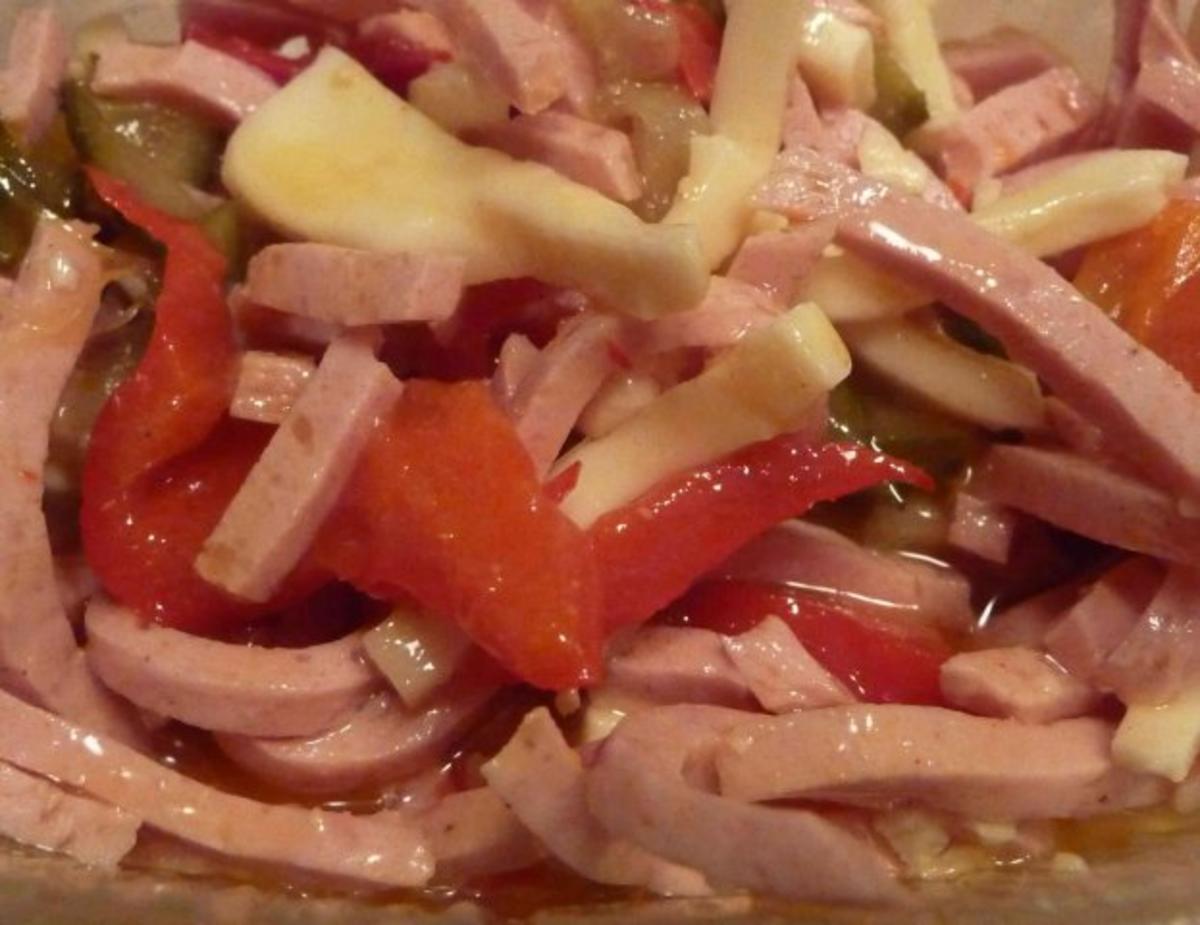 Salate : Käse - Wurstsalat - Rezept