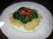 Spaghetti "grün"... - Rezept