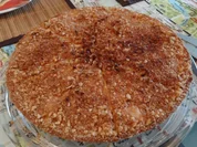 Vanille-Apfelkuchen mit gebrannter Mandelkruste - Rezept