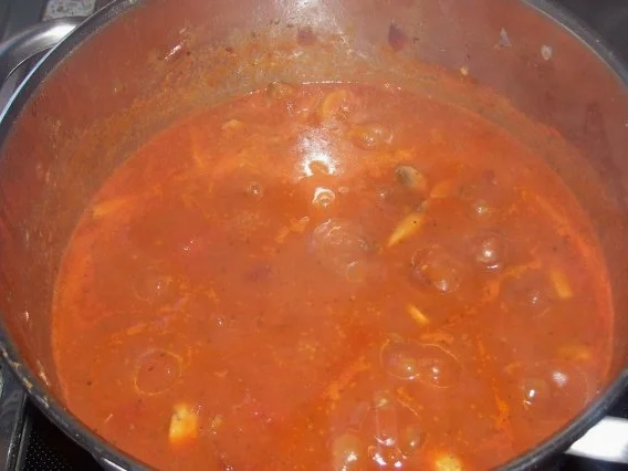 Würziges Gulasch "italienische Art" mit Mandelbutter-Pasta - Rezept - Bild Nr. 8