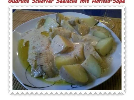Fisch: Scharfer Seelachs mit Harissa-Soße - Rezept