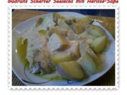 Fisch: Scharfer Seelachs mit Harissa-Soße - Rezept
