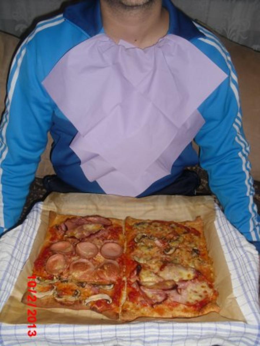 Pizza XXL, der Kühlschrank muß leer werden. - Rezept - Bild Nr. 6