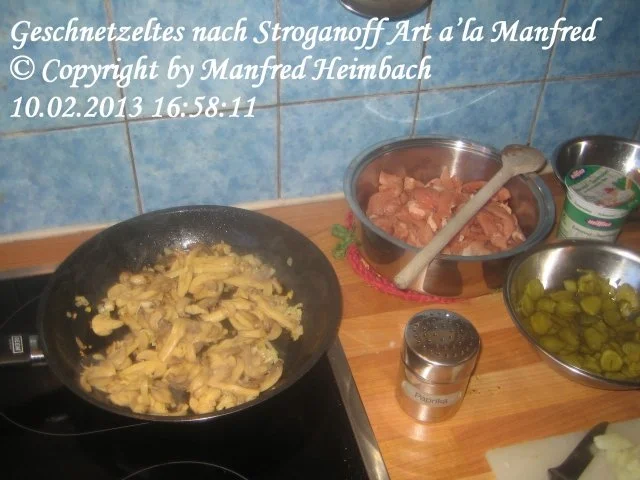 Rezept: Fleisch – Geschnetzeltes nach Stroganoff Art a’la Manfred Bild Nr. 8 Fleisch – Geschnetzeltes nach Stroganoff Art a’la Manfred - Rezept - Bild Nr. 8
