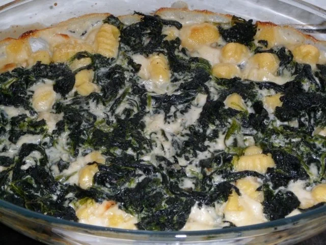 Rezept: Gnocchi - Spinat - Auflauf Gnocchi - Spinat - Auflauf - Rezept