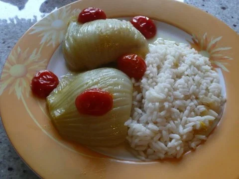 Fenchel  in Orangen Rieslingsud geschmort - Rezept