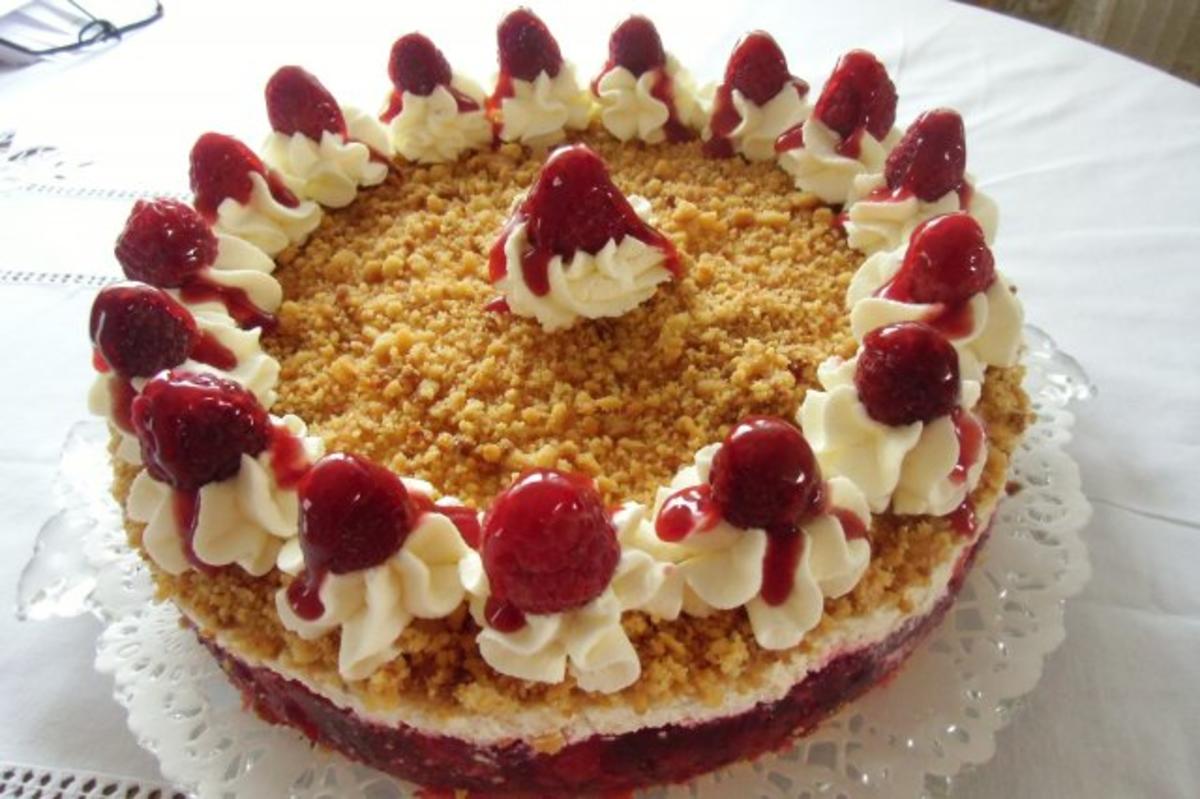 ❤ Himbeer-Krokant-Torte ❤ - Rezept