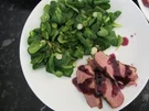 freifliegender Salat mit roter Ente - Rezept