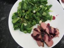 freifliegender Salat mit roter Ente - Rezept
