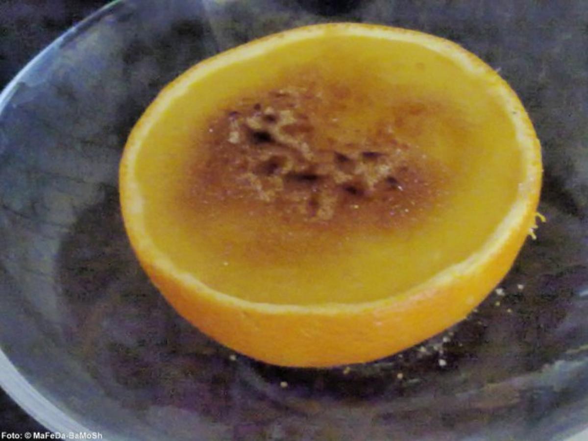 Gebackene Orangen "Crème brulée" - Rezept