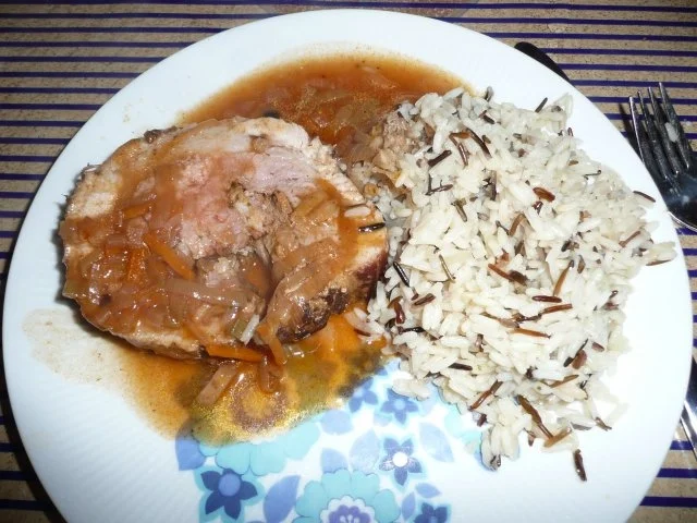 Zigeunerrollbraten , Wildreis ,  Frühlings - Salat - Rezept - Bild Nr. 5