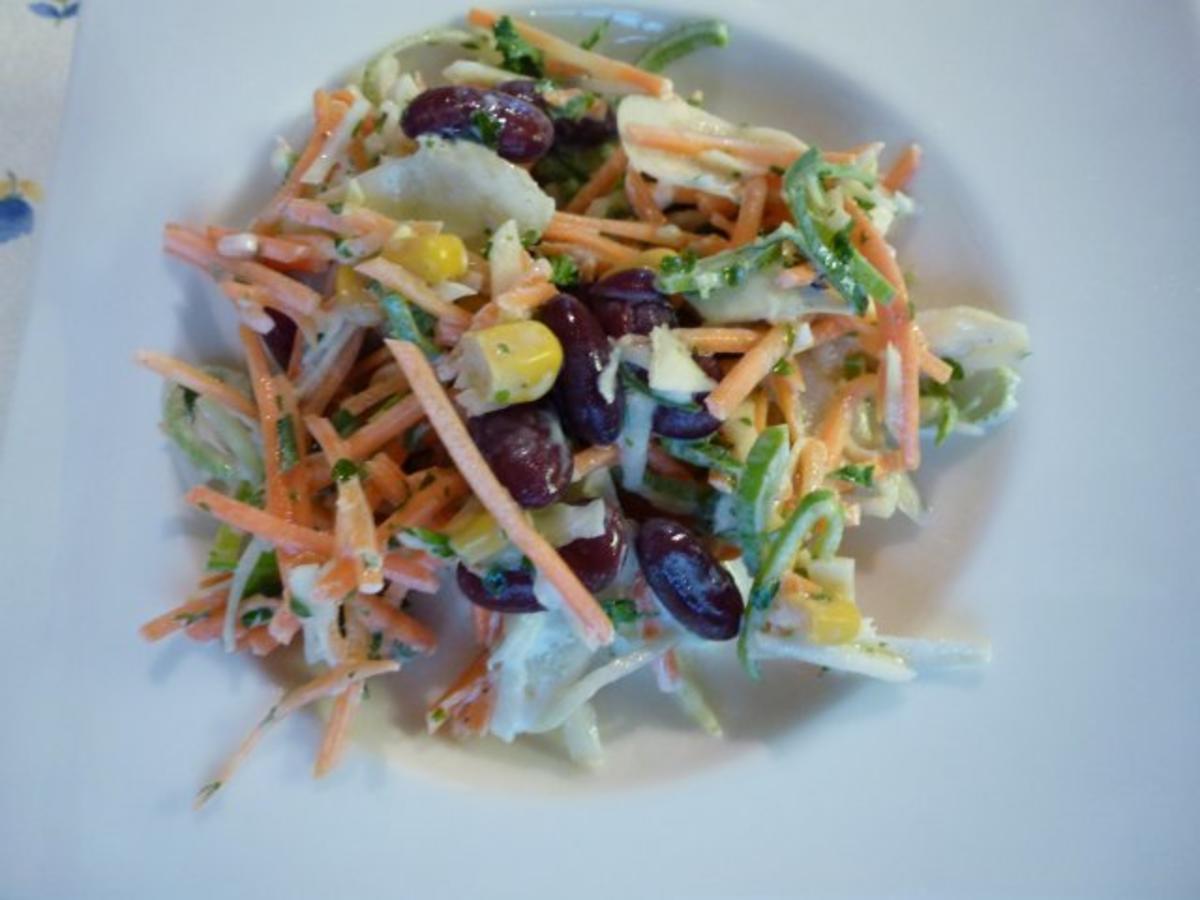Ein roher Salat (oder auch Restesalat) - Rezept