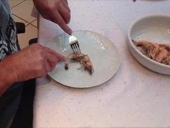 gegrillte Garnelen mit Weißwein- Bananensoße - Rezept