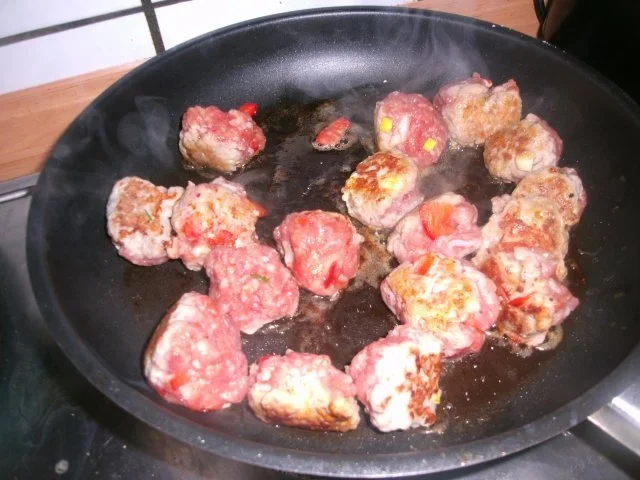 Zigeunerhackbällchen mit Kartoffelknödeltaler - Rezept - Bild Nr. 5