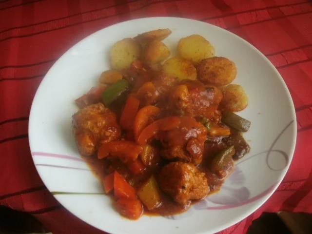 Zigeunerhackbällchen mit Kartoffelknödeltaler - Rezept - Bild Nr. 18