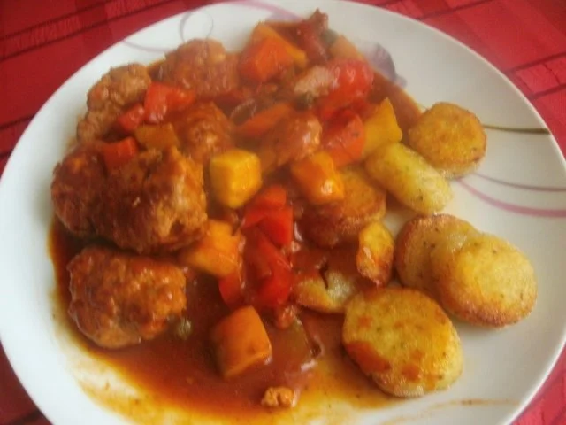 Zigeunerhackbällchen mit Kartoffelknödeltaler - Rezept - Bild Nr. 19