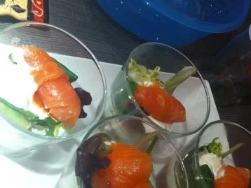 Frischkäse-Lachs-Tapas - Rezept