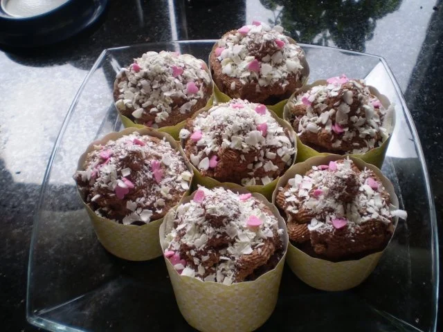 Schokoladige Schokomuffins mit Schoko-Topping! - Rezept - Bild Nr. 4