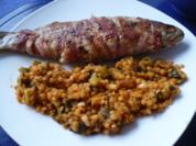 Forelle mit Linsen - Rezept