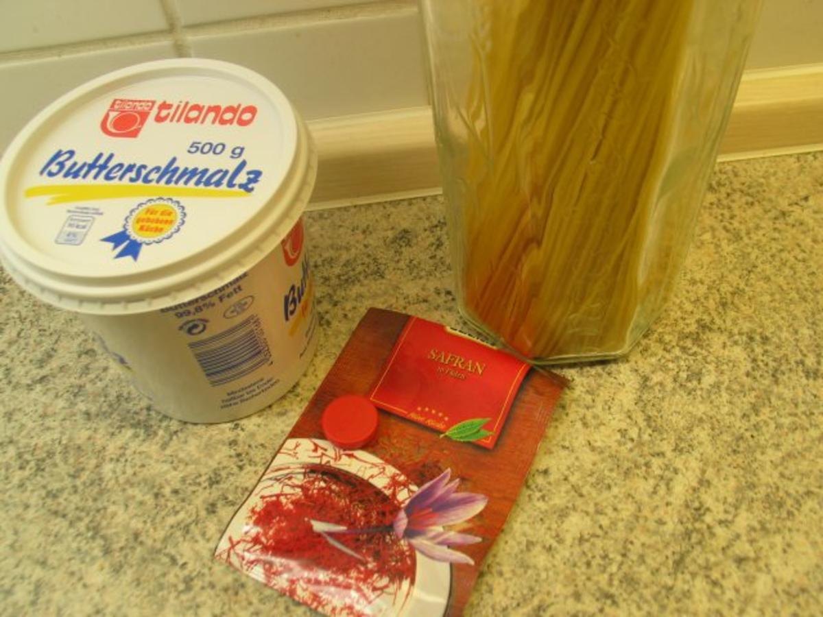 Bilder für Nudelgerichte: Safran - Spaghetti - Nestchen - Rezept