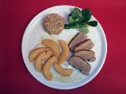 Entenbrust mit Vanillequitten und Haselnuss-Spätzle - Rezept