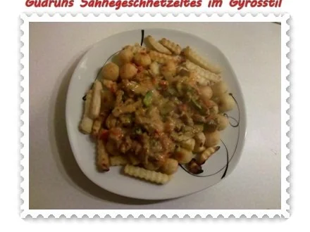 Rezept: Fleisch: Sahnegeschnetzeltes im Gyrosstil Bild Nr. 13 Fleisch: Sahnegeschnetzeltes im Gyrosstil - Rezept - Bild Nr. 13