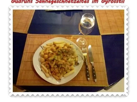 Rezept: Fleisch: Sahnegeschnetzeltes im Gyrosstil Bild Nr. 14 Fleisch: Sahnegeschnetzeltes im Gyrosstil - Rezept - Bild Nr. 14