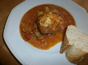 Überbackene Pizza-Pflanzer'l mit tomatiger Sahne-Pilz-Soße - Rezept