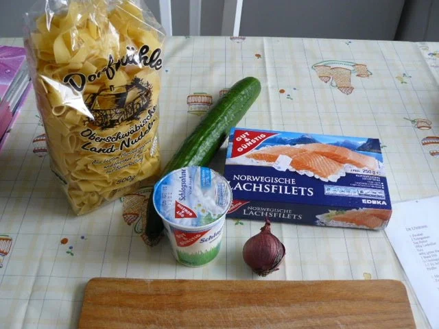 Rezept: Bandnudeln mit Lachs Bild Nr. 2 Bandnudeln mit Lachs - Rezept - Bild Nr. 2