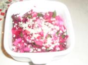 Matjessalat mit roten Rüben (rote Beete) - Rezept