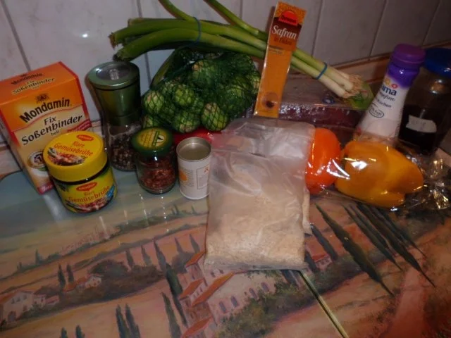 Fleisch, Schwein: Schweine-Rahmgemüse-Ragout an Safran-Reis - Rezept - Bild Nr. 2