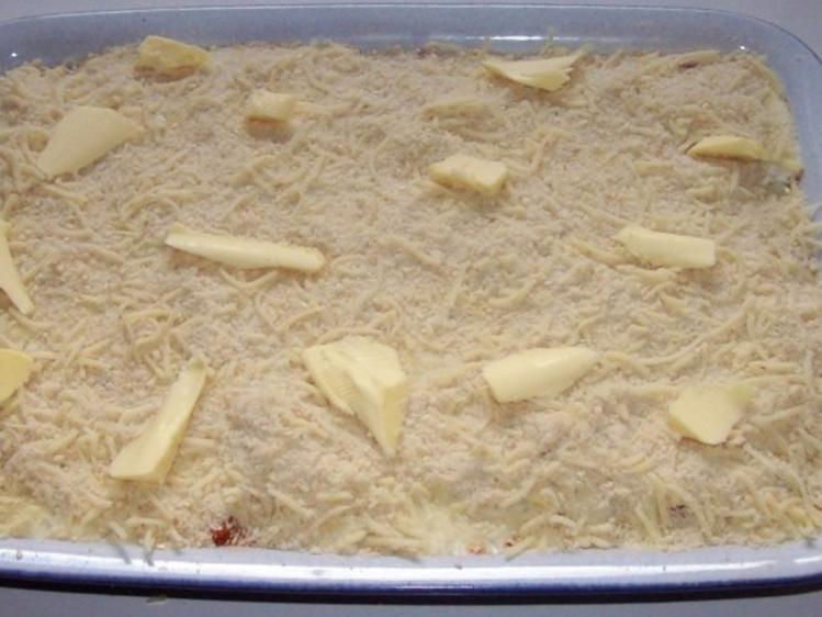 Lachslasagne mit Knusperkruste und cremiger Paprika Tomatensoße ...