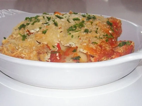 Lachslasagne mit Knusperkruste und cremiger Paprika-Tomatensoße - Rezept - Bild Nr. 15