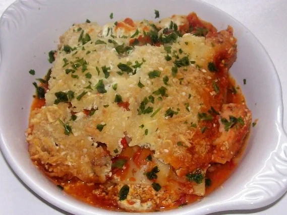 Lachslasagne mit Knusperkruste und cremiger Paprika-Tomatensoße - Rezept - Bild Nr. 16