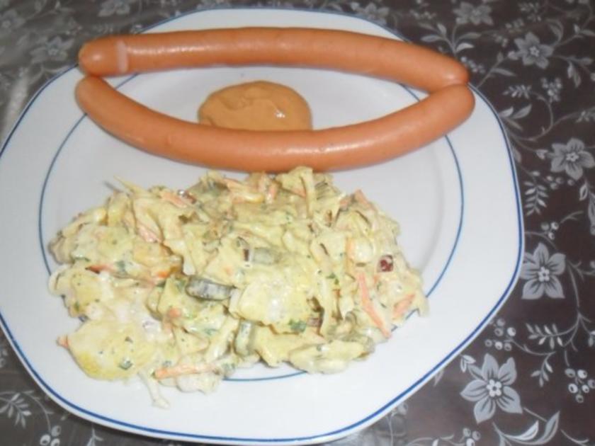 partysalat mit kartoffeln &amp;quot;anmachen&amp;quot; und pellkartoffeln - Rezept mit ...