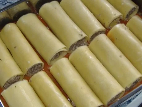 Rezept: Cannelloni mit Fleischfüllung Bild Nr. 3 Cannelloni mit Fleischfüllung - Rezept - Bild Nr. 3