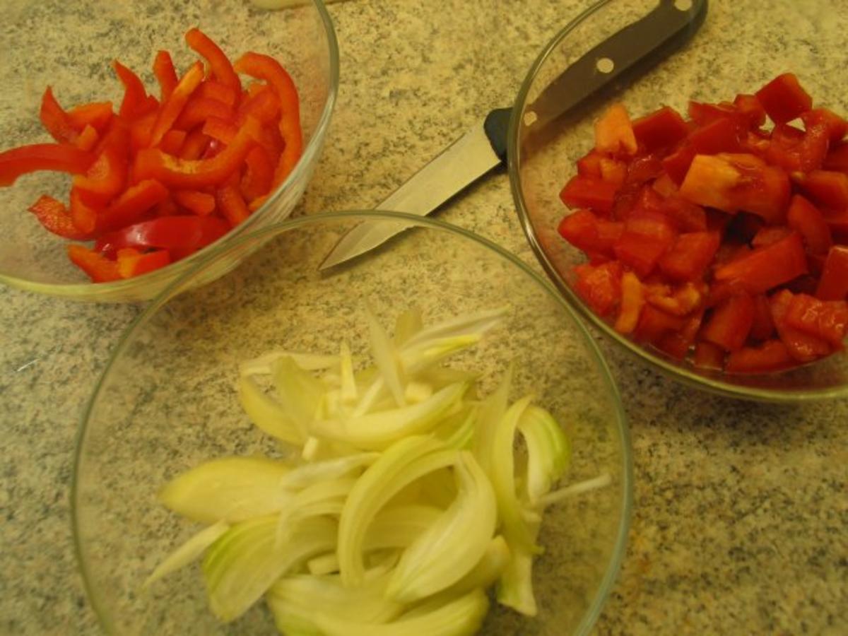 Geflügel: Putenleberpfanne mit Tomaten - Paprika - Sahne - Rezept - Bild Nr. 4