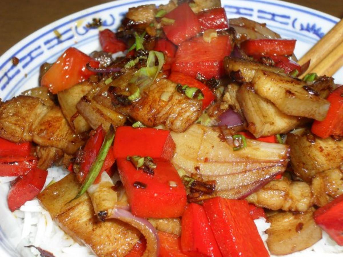 Bilder für Gebratene Schweinerei aus dem Wok - Rezept