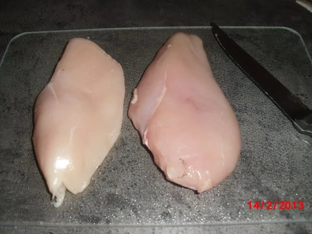 Hähnchen gefüllt mit Schinken & Käse, - Rezept - Bild Nr. 3