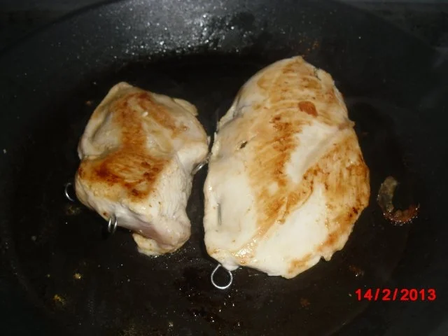 Hähnchen gefüllt mit Schinken & Käse, - Rezept - Bild Nr. 6